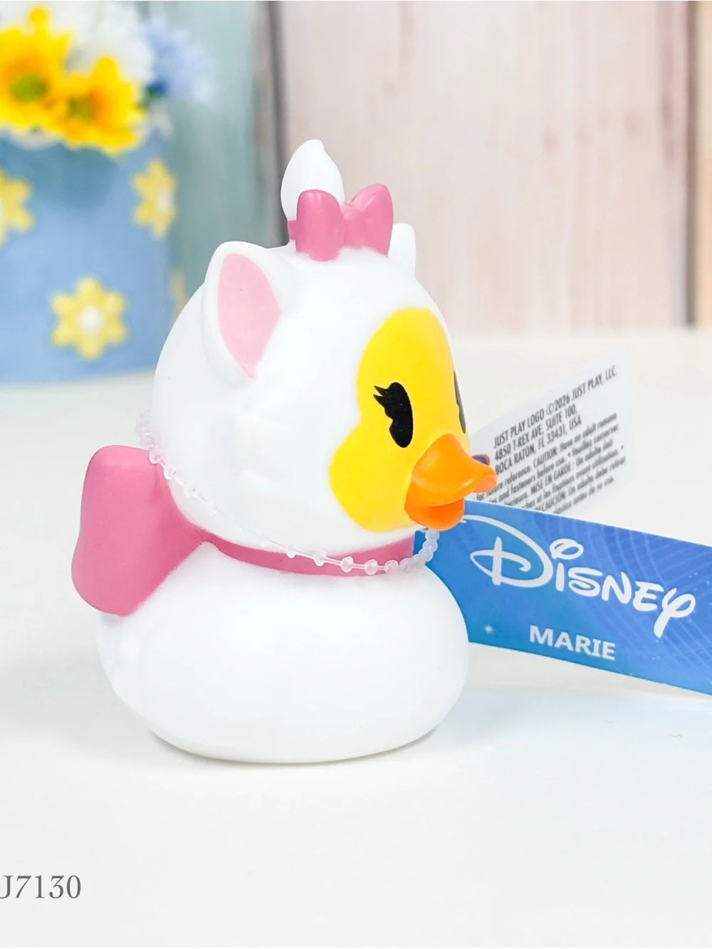 Duckalooz Disney 2.75” Marie the White Cat From Aristocats Rubber Duck NEW